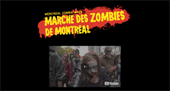 Desktop Screenshot of montrealzombiewalk.com