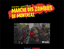 Tablet Screenshot of montrealzombiewalk.com